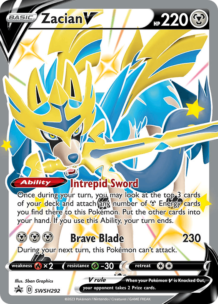 Zacian V – SWSH Black Star Promos SWSH292