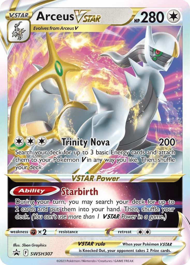 Arceus VSTAR – SWSH Black Star Promos SWSH307