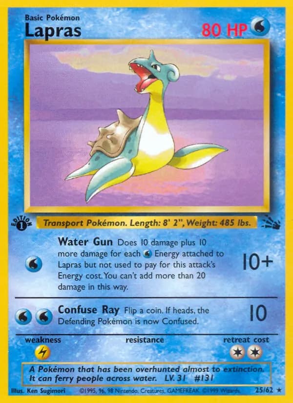 Lapras – Fossil 25