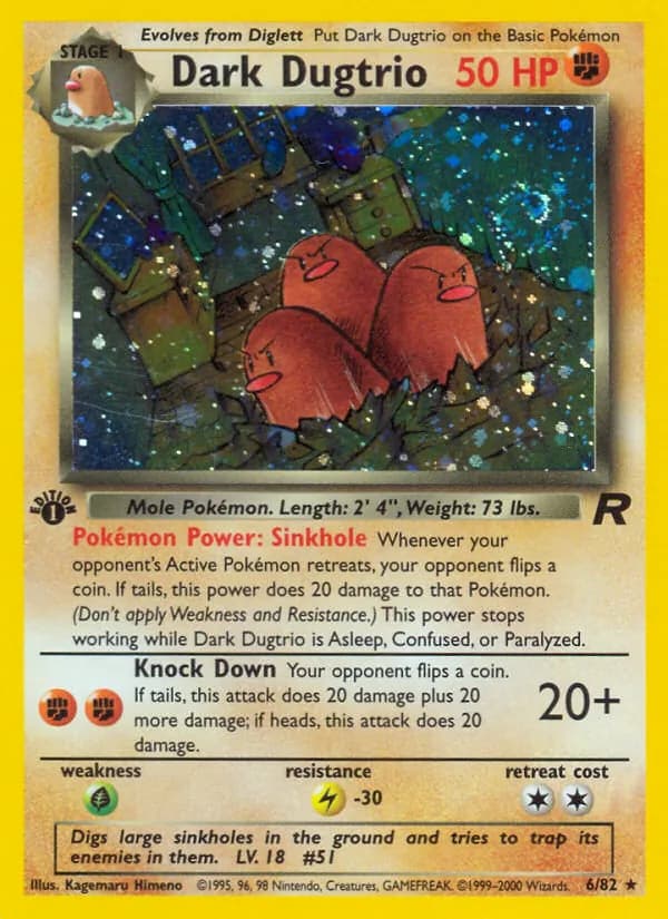 Dark Dugtrio – Team Rocket 6
