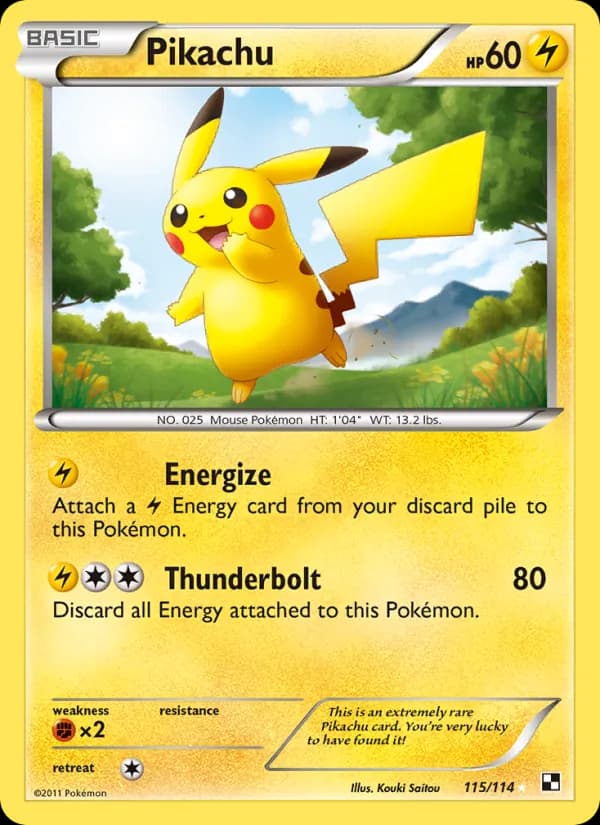 Pikachu – Black & White 115