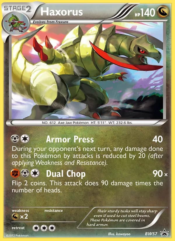 Haxorus – BW Black Star Promos BW57