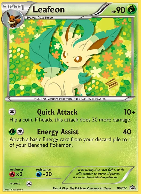 Leafeon – BW Black Star Promos BW87