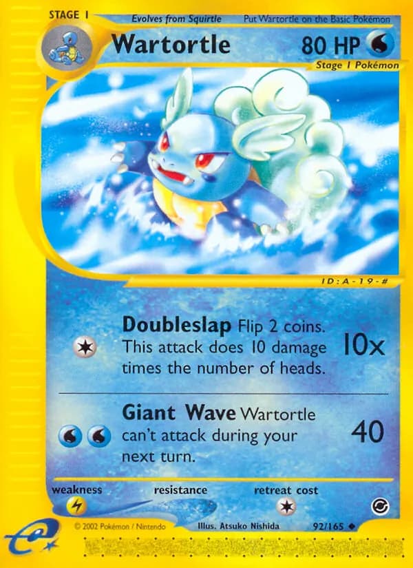 Wartortle – Expedition Base Set 92