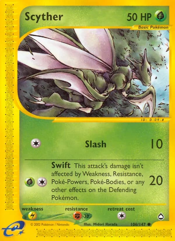 Scyther – Aquapolis 106