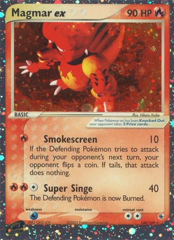 Magmar ex – Ruby & Sapphire 100