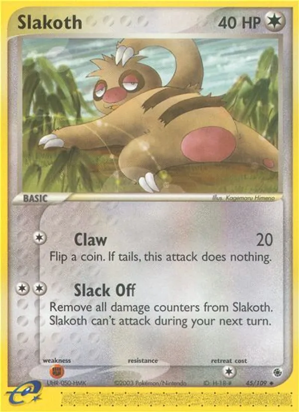 Slakoth – Ruby & Sapphire 45