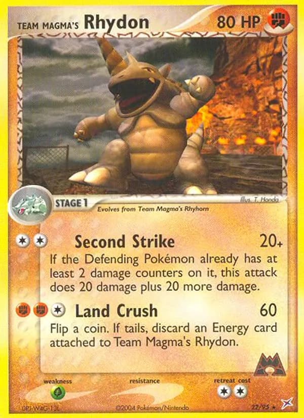 Team Magma's Rhydon – Team Magma vs Team Aqua 22