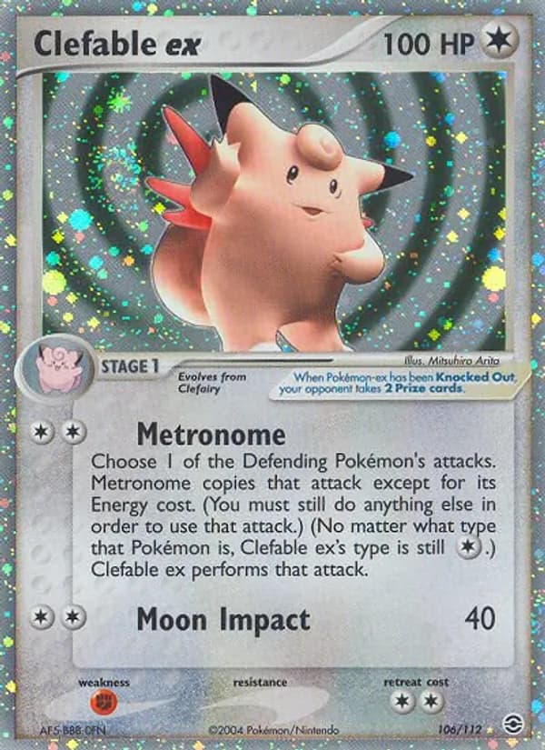 Clefable ex – FireRed & LeafGreen 106
