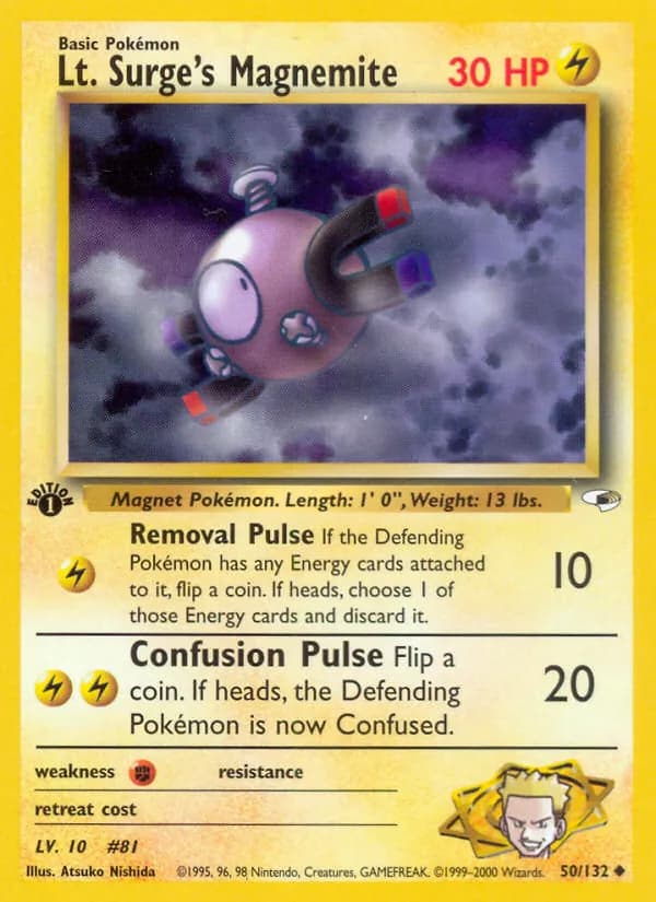 Lt. Surge's Magnemite – Gym Heroes 50