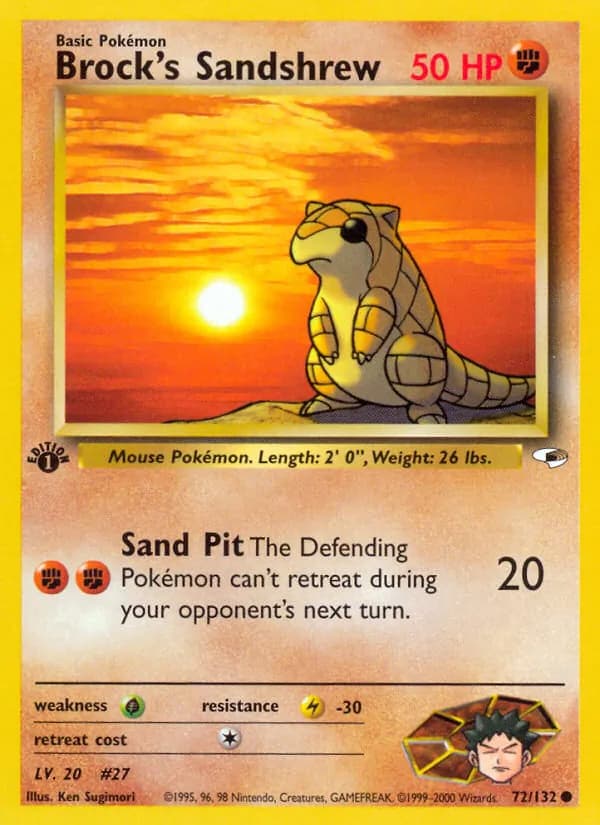 Brock's Sandshrew – Gym Heroes 72