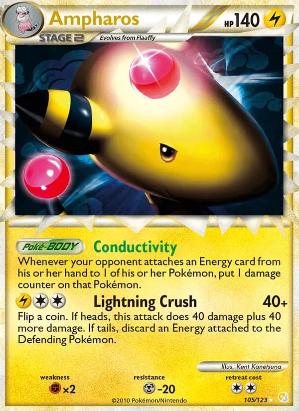 Ampharos – HeartGold SoulSilver 105