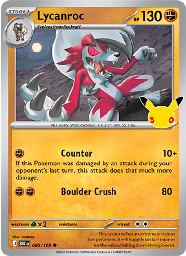 Lycanroc – 30th Celebration 085