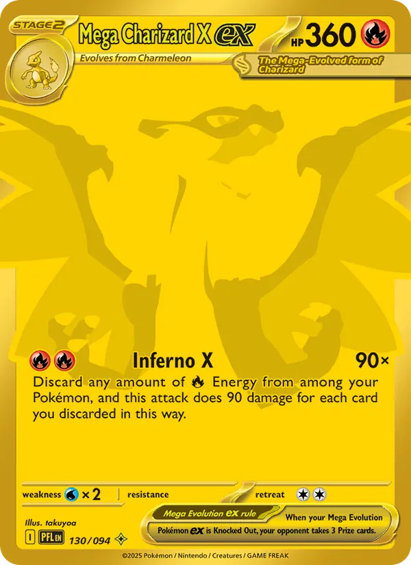 Mega Charizard X ex – Phantasmal Flames 130