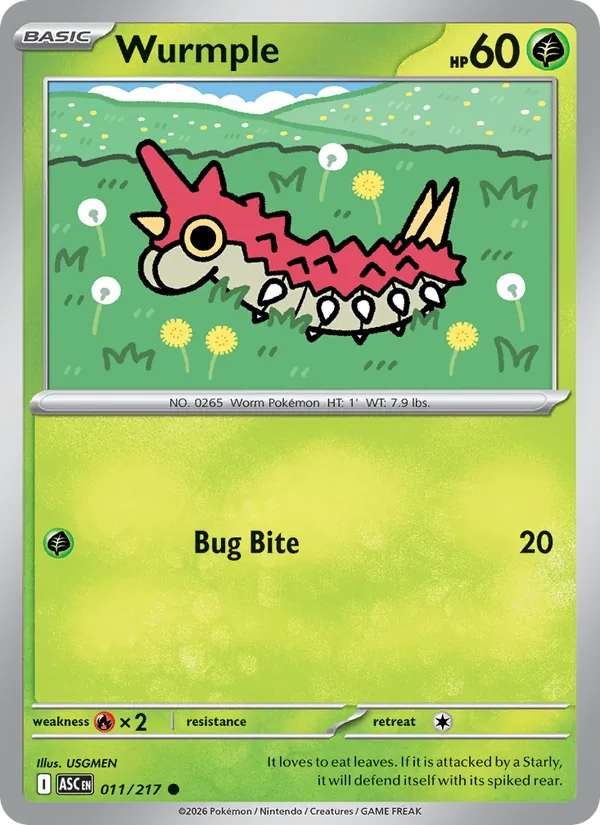 Wurmple – Ascended Heroes 011