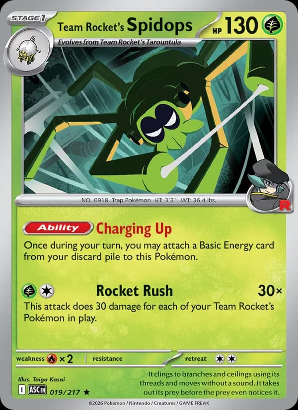 Team Rocket's Spidops – Ascended Heroes 019