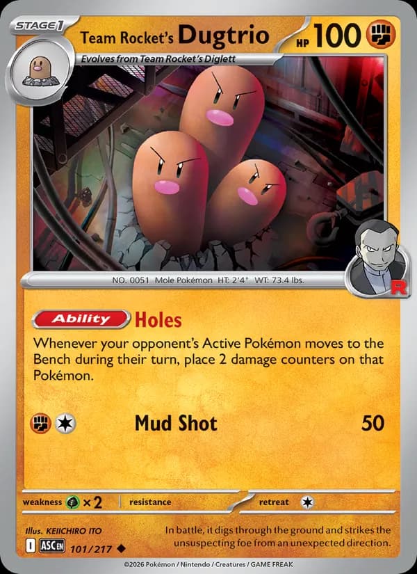 Team Rocket's Dugtrio – Ascended Heroes 101