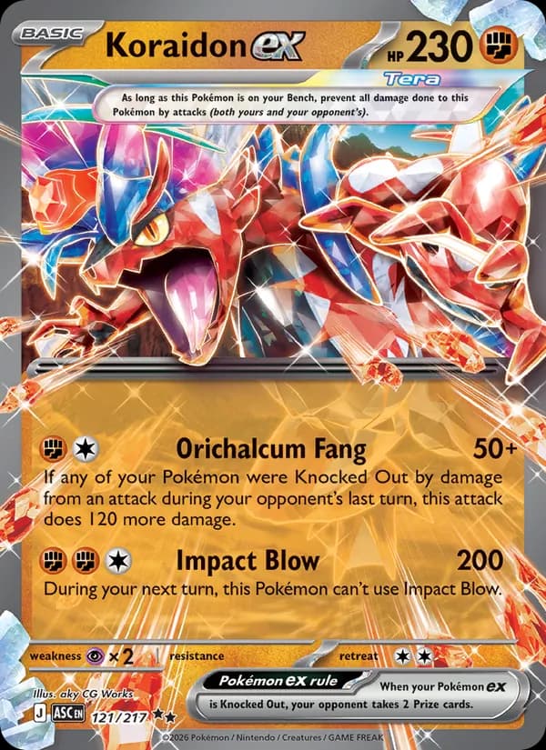 Koraidon ex – Ascended Heroes 121