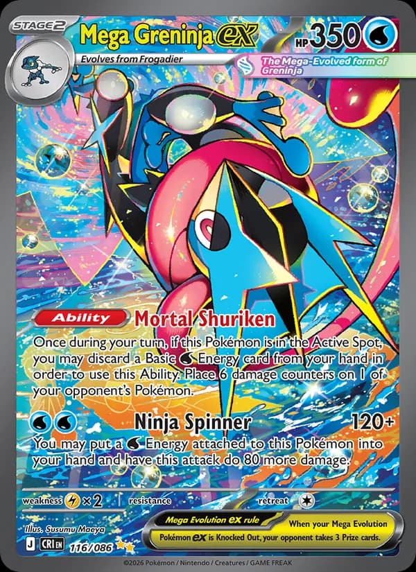 Mega Greninja ex – Chaos Rising 116