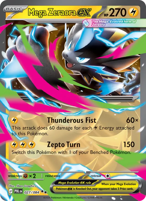 Mega Zeraora ex – Pitch Black 027