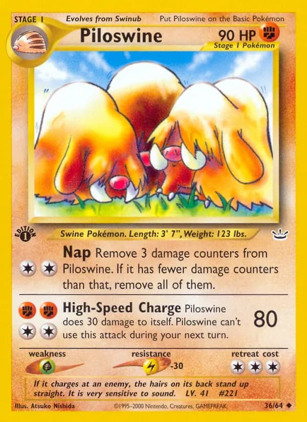 Piloswine – Neo Revelation 36