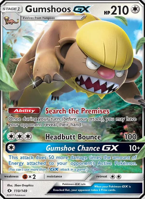 Gumshoos GX – Sun & Moon 110