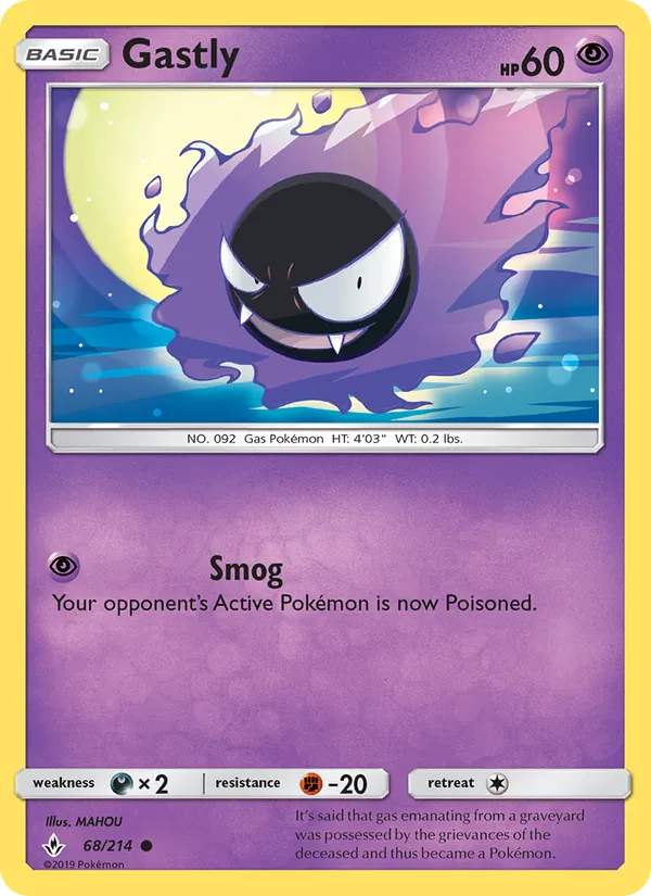 Gastly – Unbroken Bonds 68