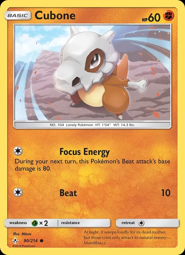 Cubone – Unbroken Bonds 90