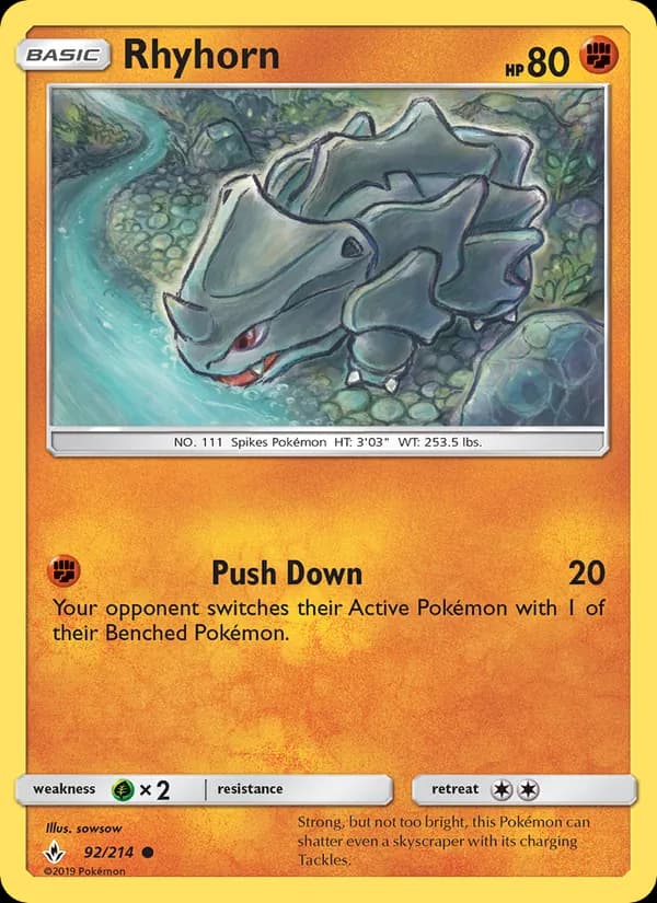 Rhyhorn – Unbroken Bonds 92