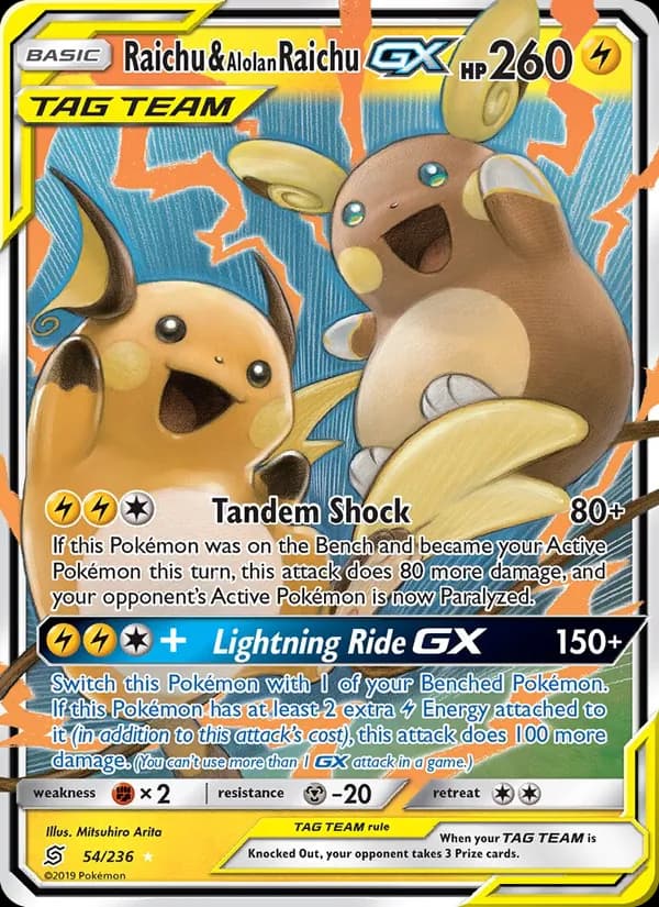 Raichu & Alolan Raichu GX – Unified Minds 54