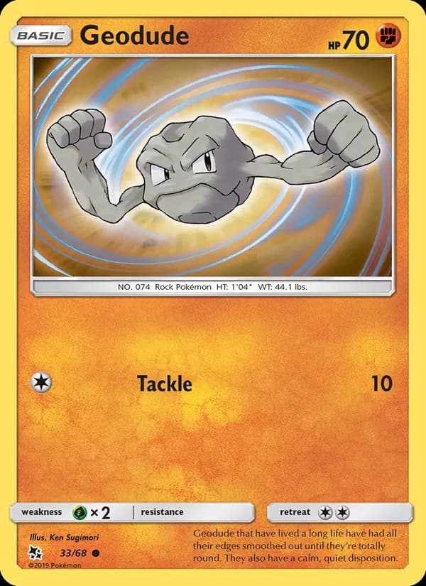 Geodude – Hidden Fates 33