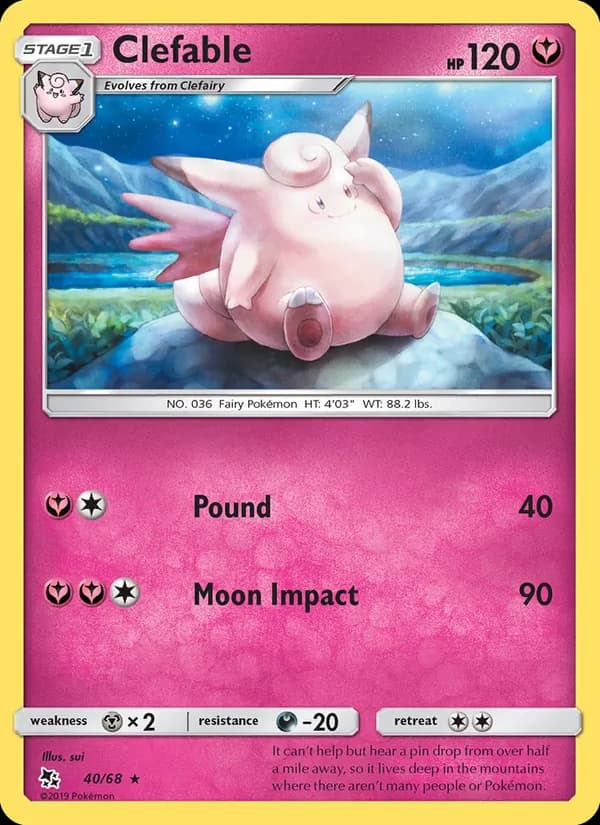 Clefable – Hidden Fates 40