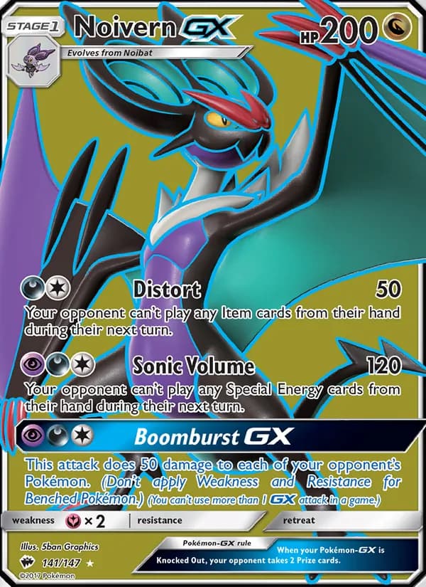Noivern GX – Burning Shadows 141