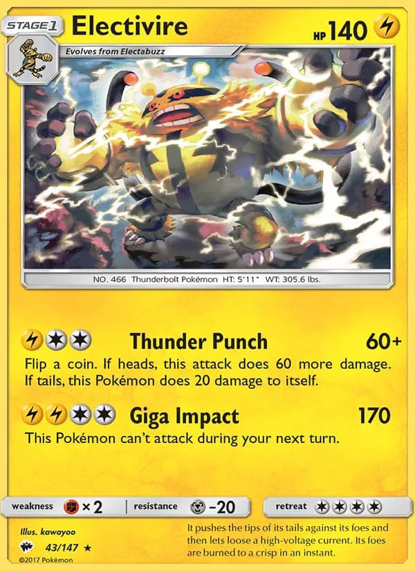 Electivire – Burning Shadows 43
