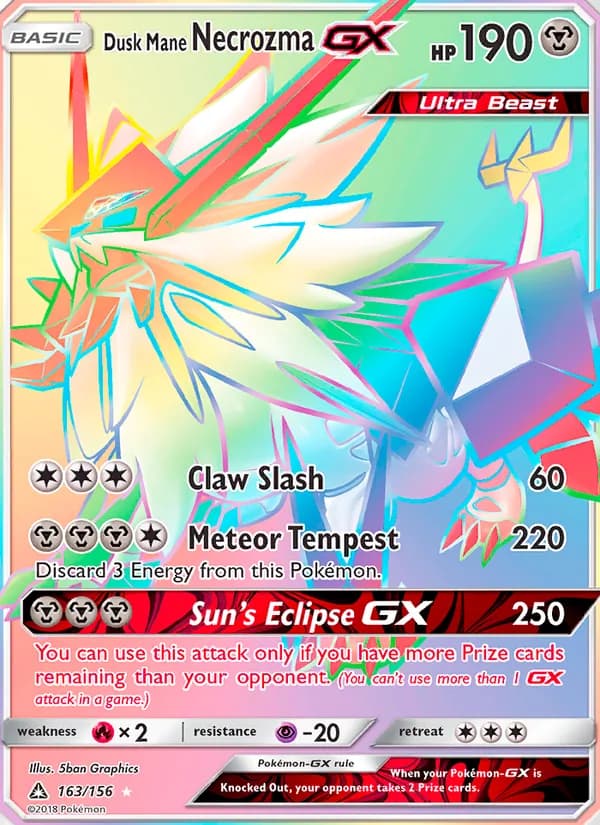 Dusk Mane Necrozma GX – Ultra Prism 163