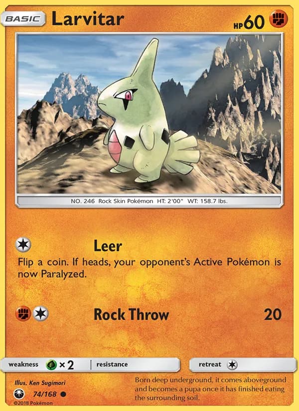 Larvitar – Celestial Storm 74