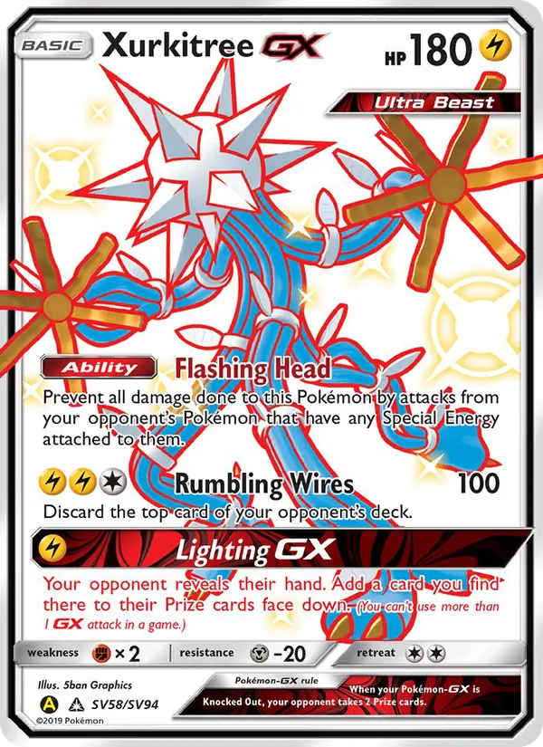 Xurkitree-GX – Hidden Fates Shiny Vault SV58
