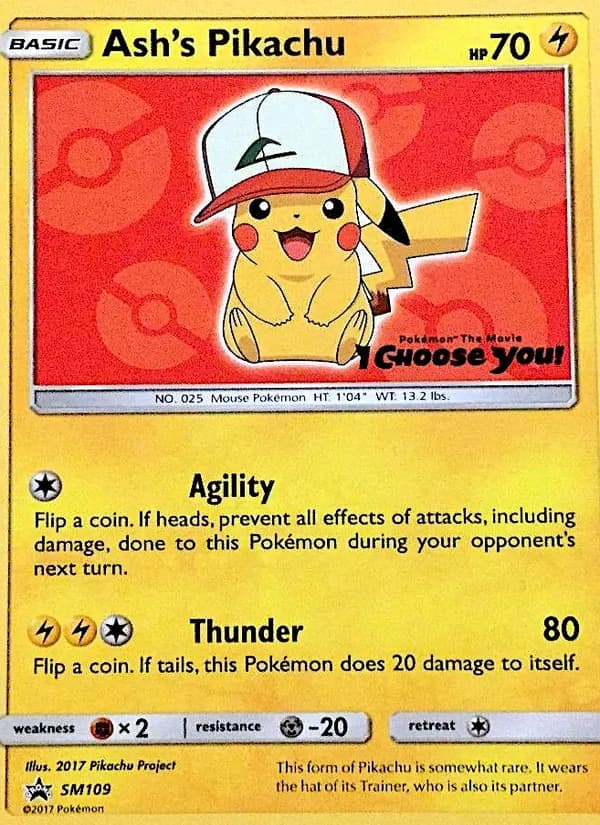 Ash's Pikachu – SM Black Star Promos SM109