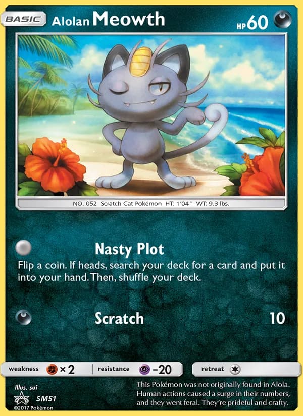 Alolan Meowth – SM Black Star Promos SM51
