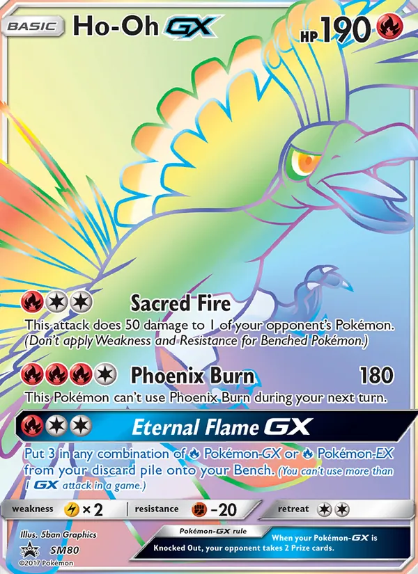Ho-Oh GX – SM Black Star Promos SM80