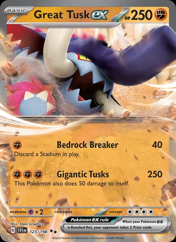 Great Tusk ex – Scarlet & Violet 123
