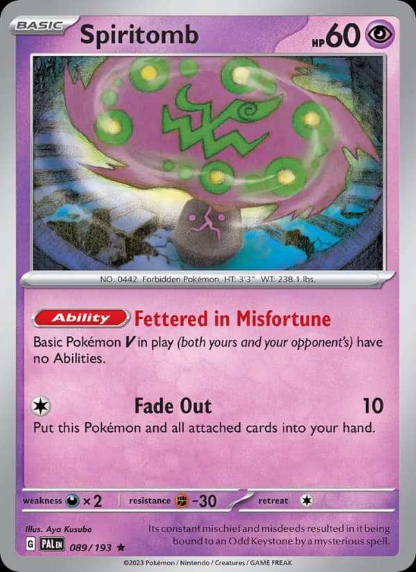 Spiritomb – Paldea Evolved 089