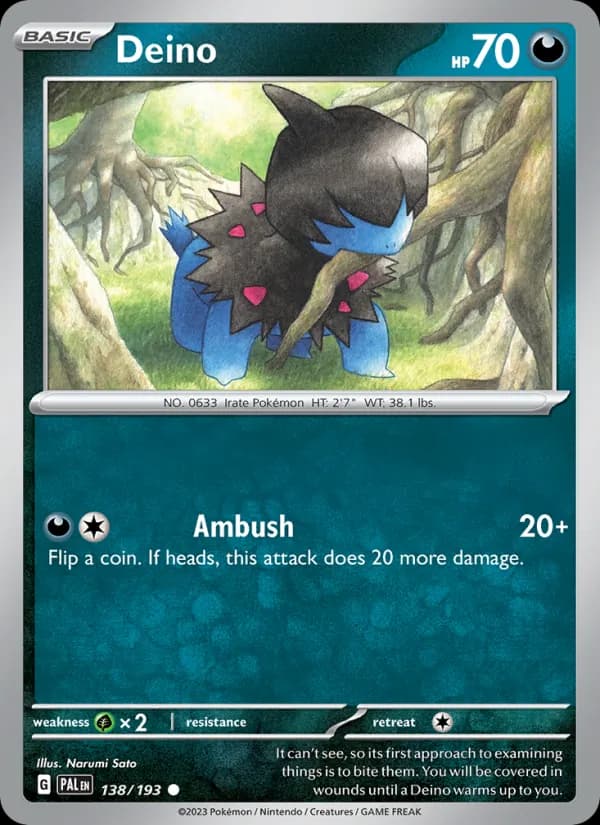 Deino – Paldea Evolved 138