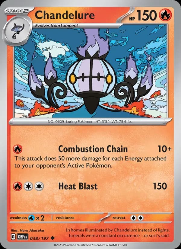Chandelure – Obsidian Flames 038