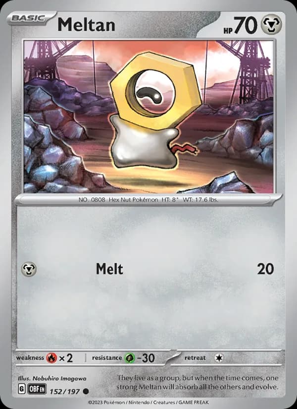 Meltan – Obsidian Flames 152