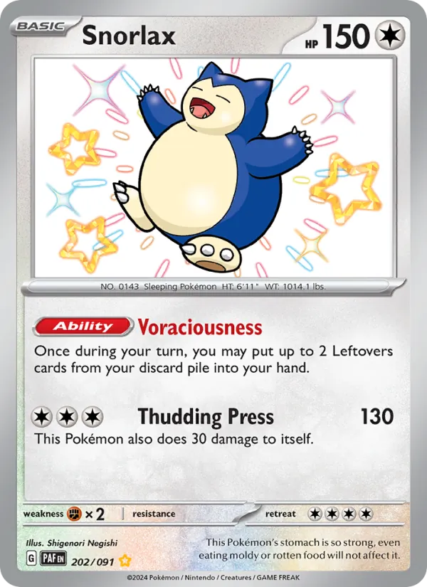 Snorlax – Paldean Fates 202