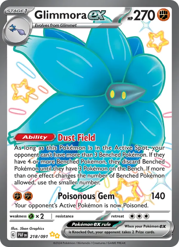 Glimmora ex – Paldean Fates 218