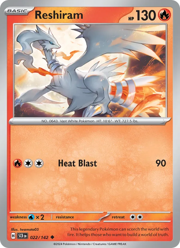 Reshiram – Stellar Crown 022