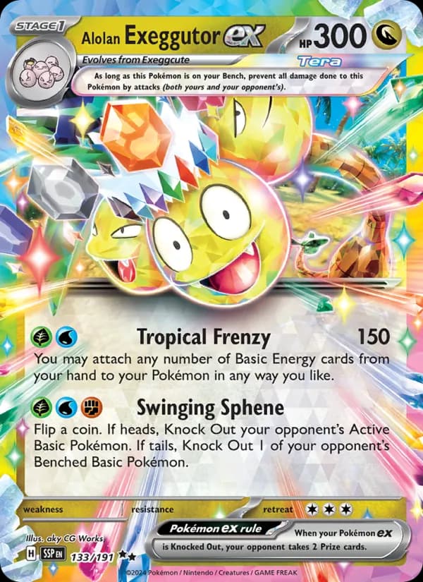 Alolan Exeggutor ex – Surging Sparks 133