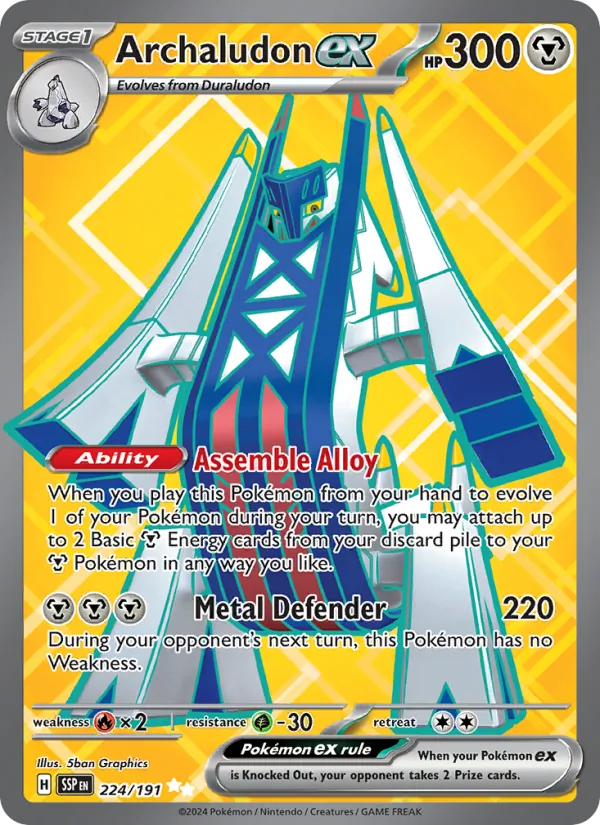 Archaludon ex – Surging Sparks 224